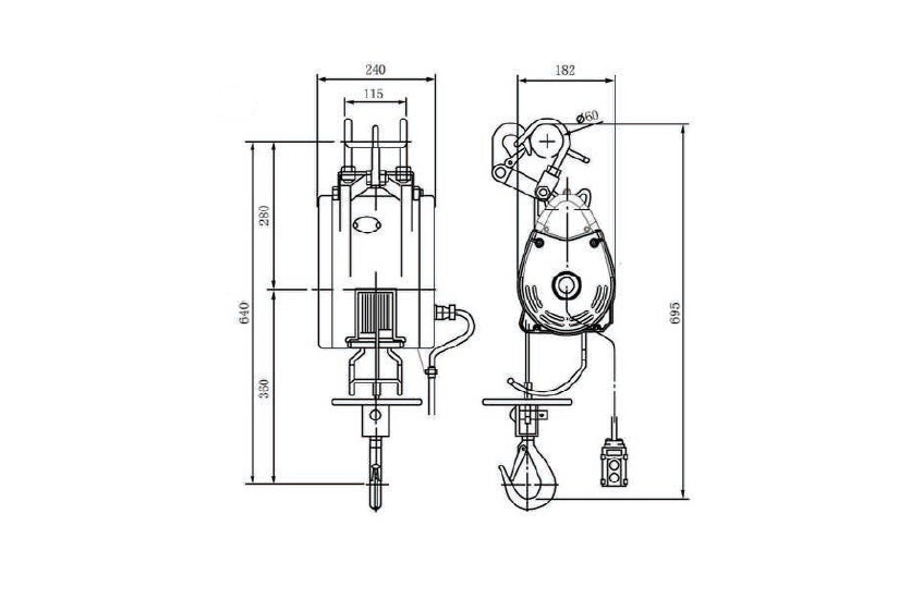 Mini Vinci electric suspendat BF-DU